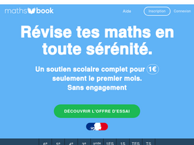 'mathsbook.fr' screenshot
