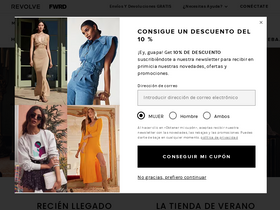 'revolveclothing.es' screenshot