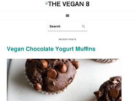 'thevegan8.com' screenshot