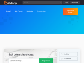 'mathelounge.de' screenshot