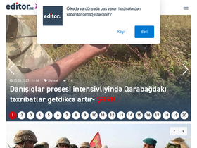 'editor.az' screenshot