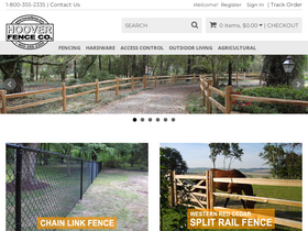 'hooverfence.com' screenshot