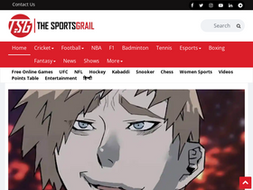 'thesportsgrail.com' screenshot