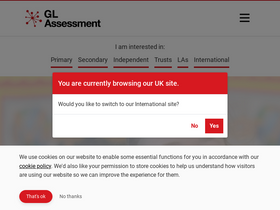 'gl-assessment.co.uk' screenshot