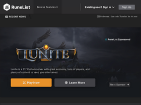 'runelist.io' screenshot