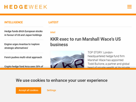 'hedgeweek.com' screenshot