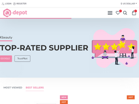 'q-depot.com' screenshot