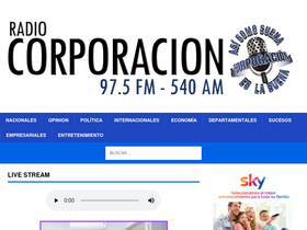 'radio-corporacion.com' screenshot