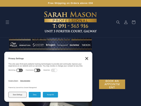 sarahmasonprofessional.com homepage screenshot