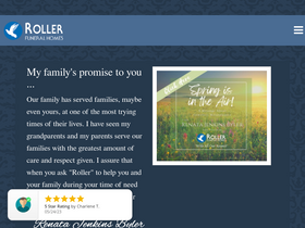 'rollerfuneralhomes.com' screenshot