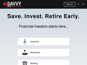 'savvynewcanadians.com' screenshot