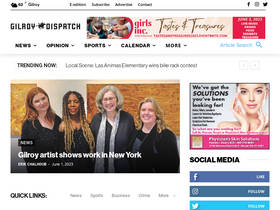 'gilroydispatch.com' screenshot