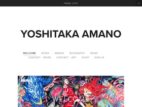 'yoshitakaamano.com' screenshot