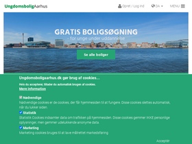 'ungdomsboligaarhus.dk' screenshot