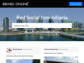 'bienesonline.com' screenshot