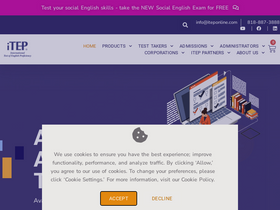 'itepexam.com' screenshot