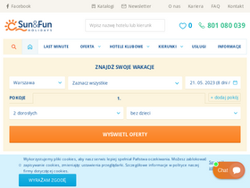 'sunfun.pl' screenshot
