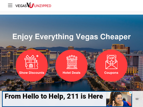 'vegasunzipped.com' screenshot