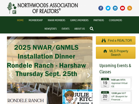 'northwoodsrealtors.org' screenshot