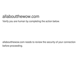 allaboutthewow.com homepage screenshot