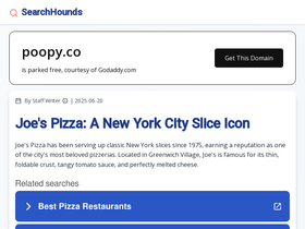 Poopy website screenshot