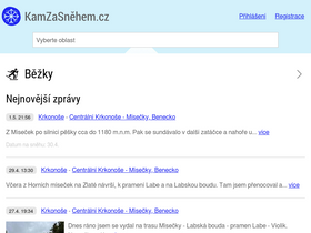'kamzasnehem.cz' screenshot