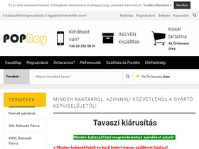 'popboy.hu' screenshot