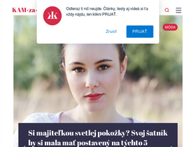 'kamzakrasou.sk' screenshot