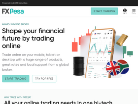 'fxpesa.com' screenshot