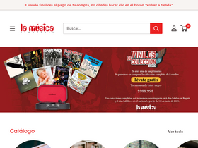 lamusica.com.co homepage screenshot