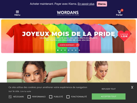 'wordans.fr' screenshot