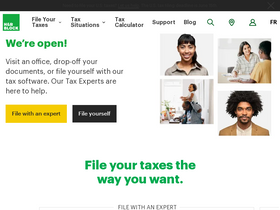'hrblock.ca' screenshot