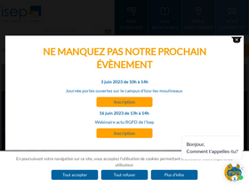 'isep.fr' screenshot