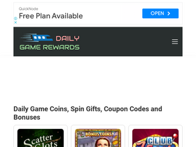 'dailygamerewards.com' screenshot