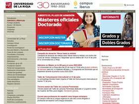 'unirioja.es' screenshot