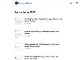 'bersamatekno.com' screenshot