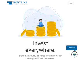 'trustline.in' screenshot