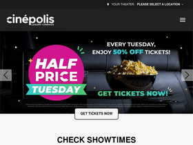 'cinepolisusa.com' screenshot