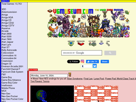 'vgmuseum.com' screenshot