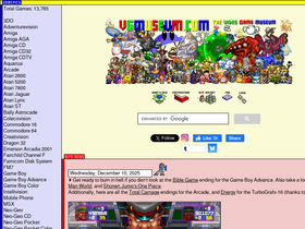 'vgmuseum.com' screenshot