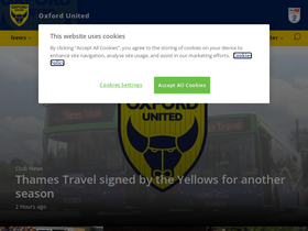 'oufc.co.uk' screenshot