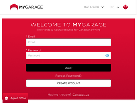 'my-garage.ca' screenshot