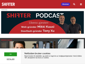 'shifter.no' screenshot