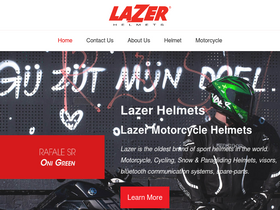'lazerhelmets.com' screenshot