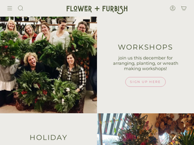 flowerandfurbish.com homepage screenshot