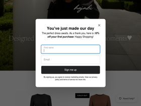 hajabicollection.com homepage screenshot