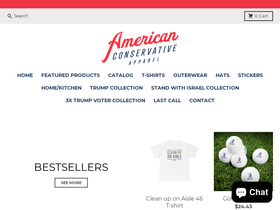 americanconservativeapparel.com homepage screenshot