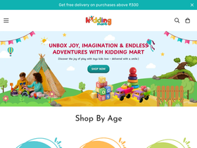 kiddingmart.com homepage screenshot