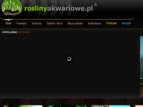 'roslinyakwariowe.pl' screenshot
