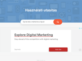 'hasznalati-utasitasok.hu' screenshot